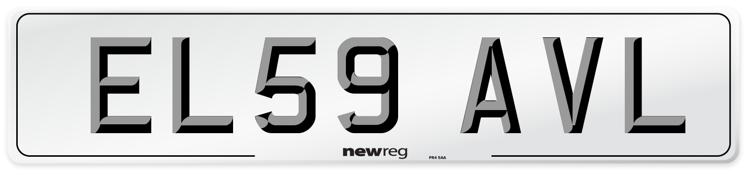 EL59 AVL Number Plate from New Reg